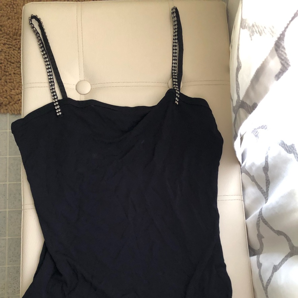 Limited Rhinestone spaghetti strapped top